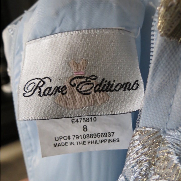 Rare Editions Elegant Floral Embroidered Girls Dress - Picture 8 of 8